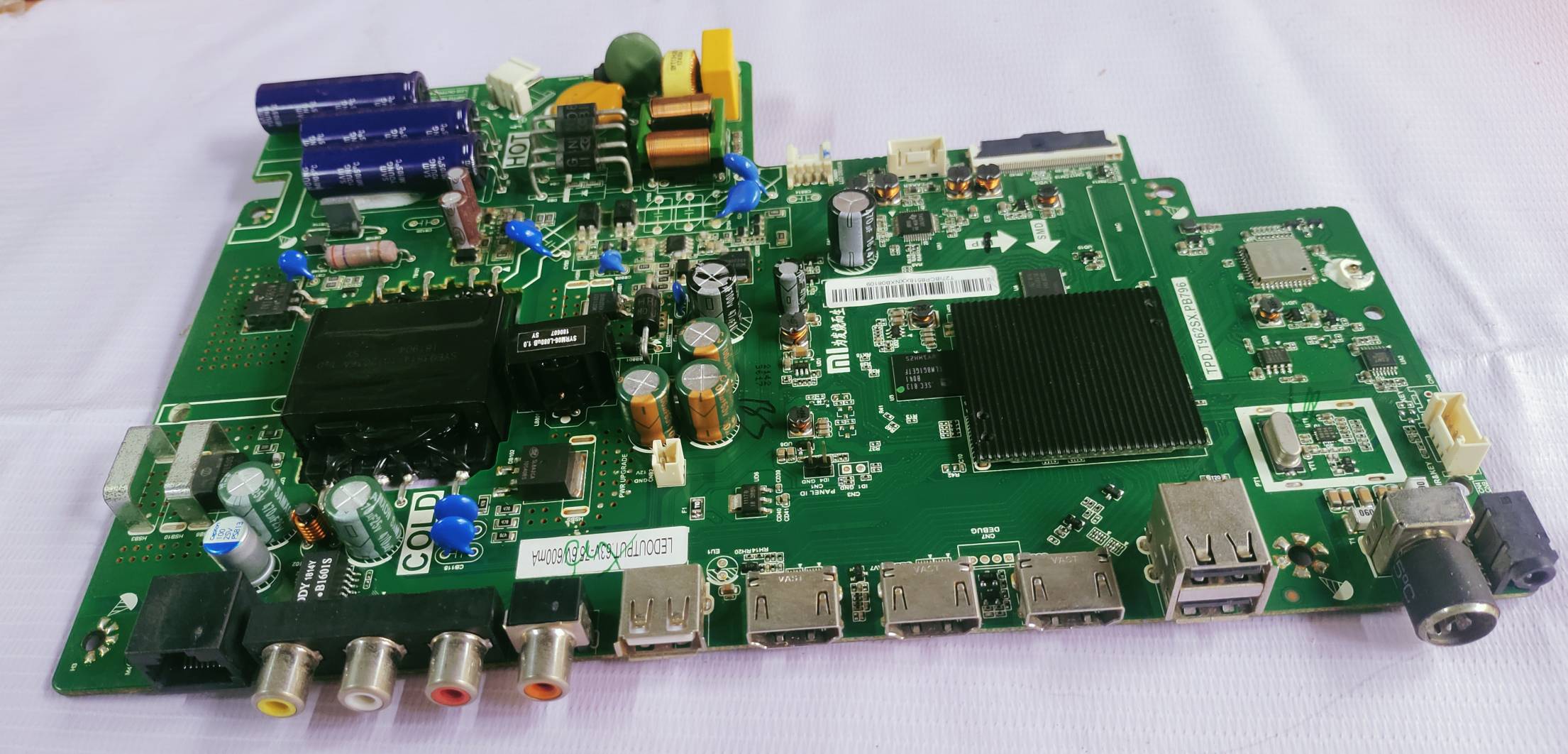 MI REDMI XIAOMI L43M5-AI, ANDROID MAIN BOARD, ANDROID MOTHER BOARD, ANDROID COMBO BOARD, #WB12 image 2