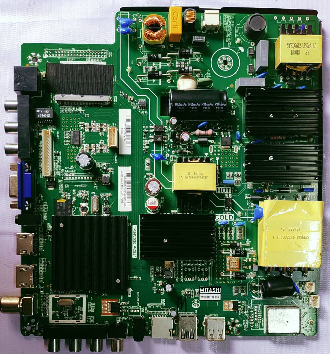 Universal TP.HV530.PC821 4K Android Mother Board, Led Board, Main Board, #wb40 image 3