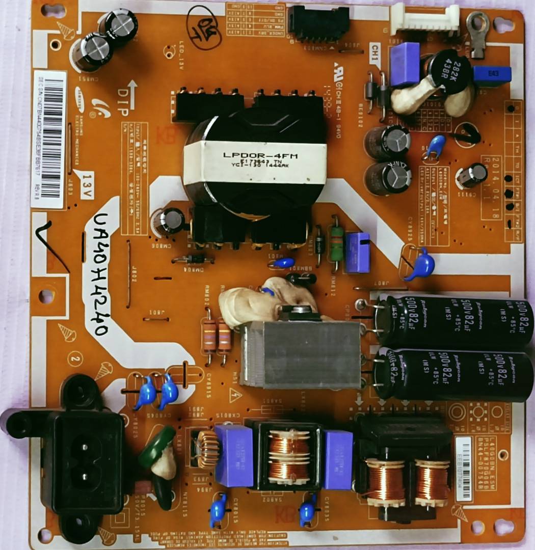 SAM'S UA40H4240 POWER SUPPLY BOARD, SMPS BOARD, #wb31 image 3