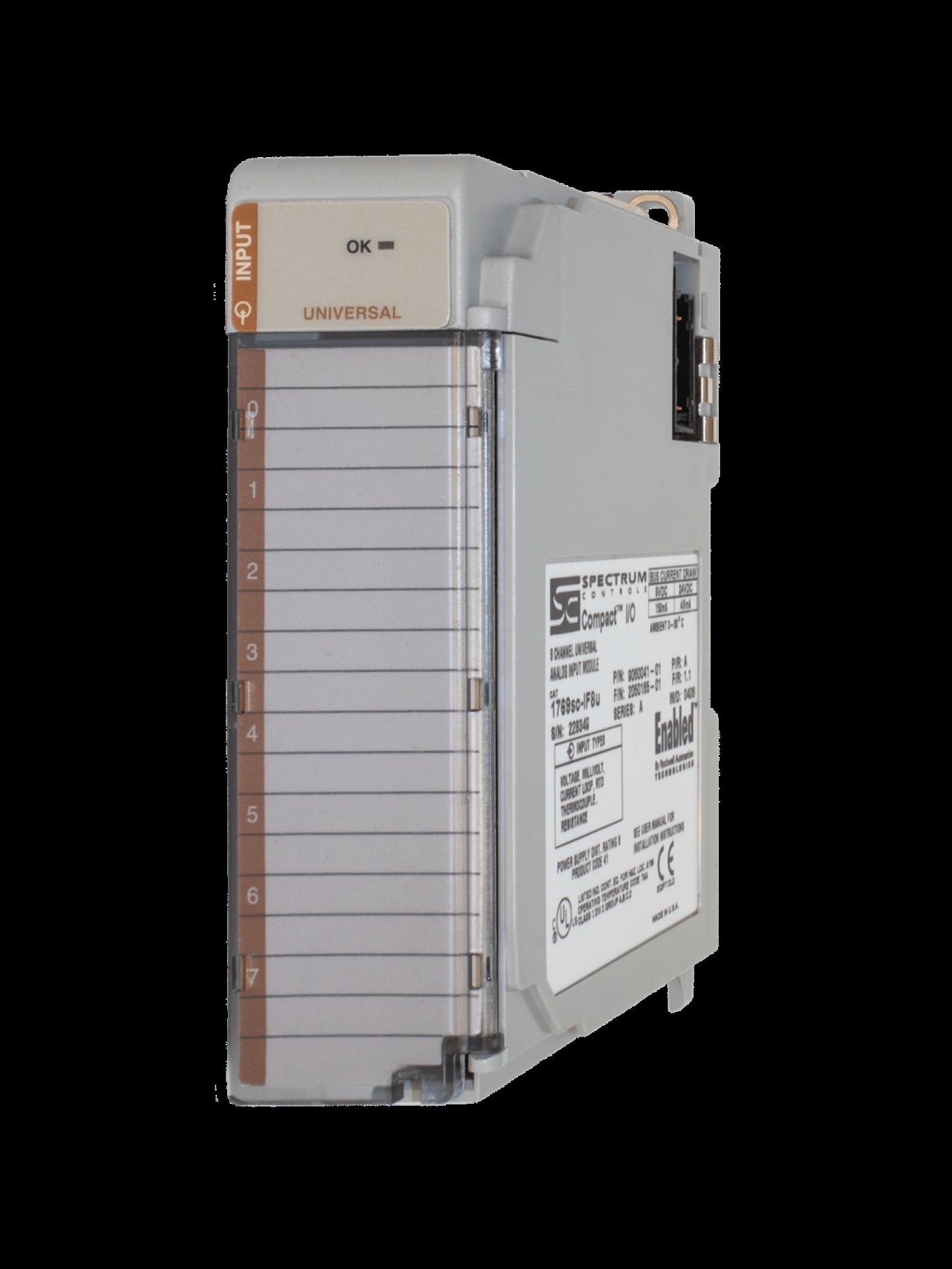 Allen Bradley 1769-IF16C is a CompactLogix Compact I/O high-density analog current input module image 2