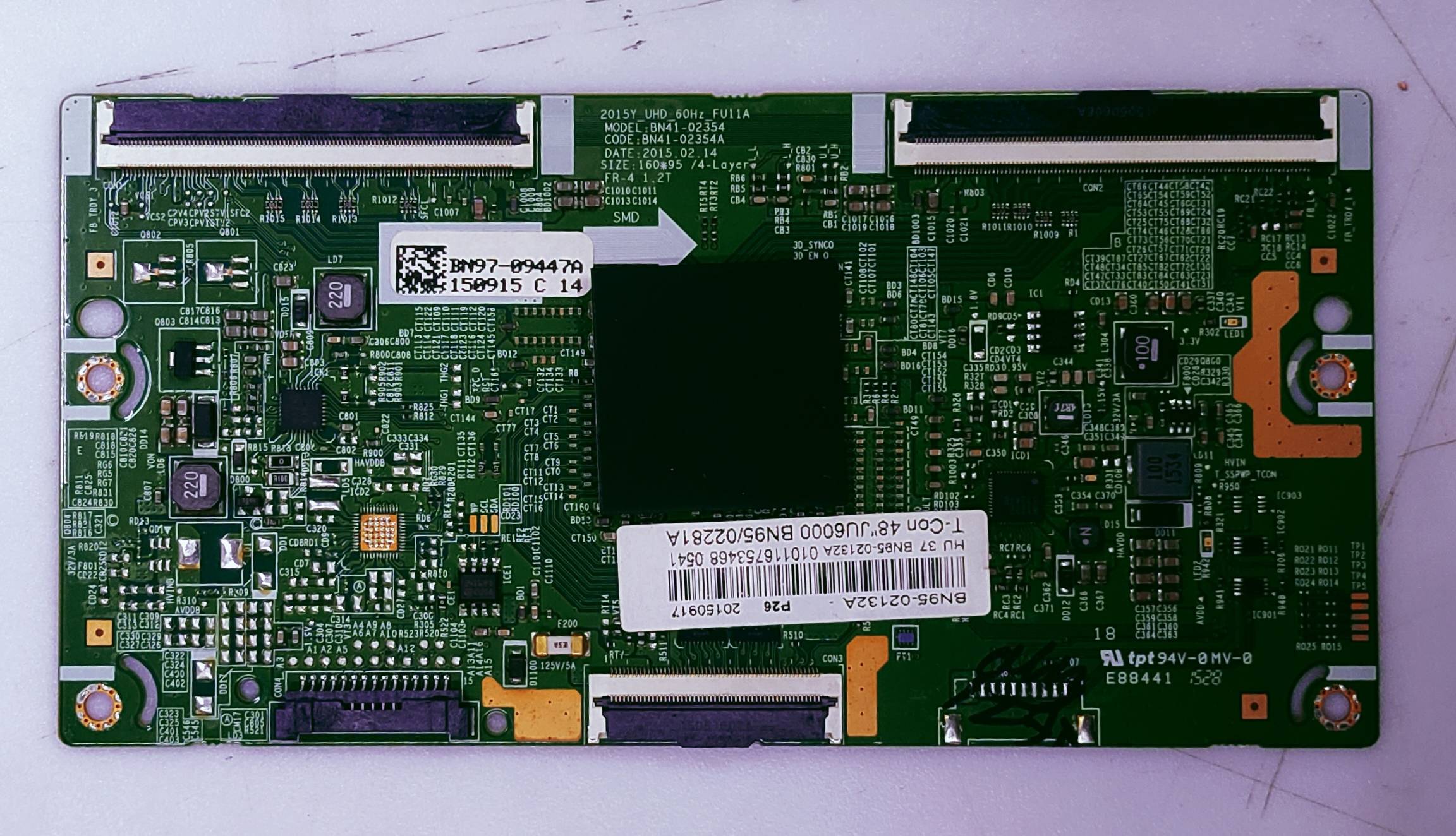 Samsung UA48JU600 T-con Barod Parts No.BN95-02132A image 2