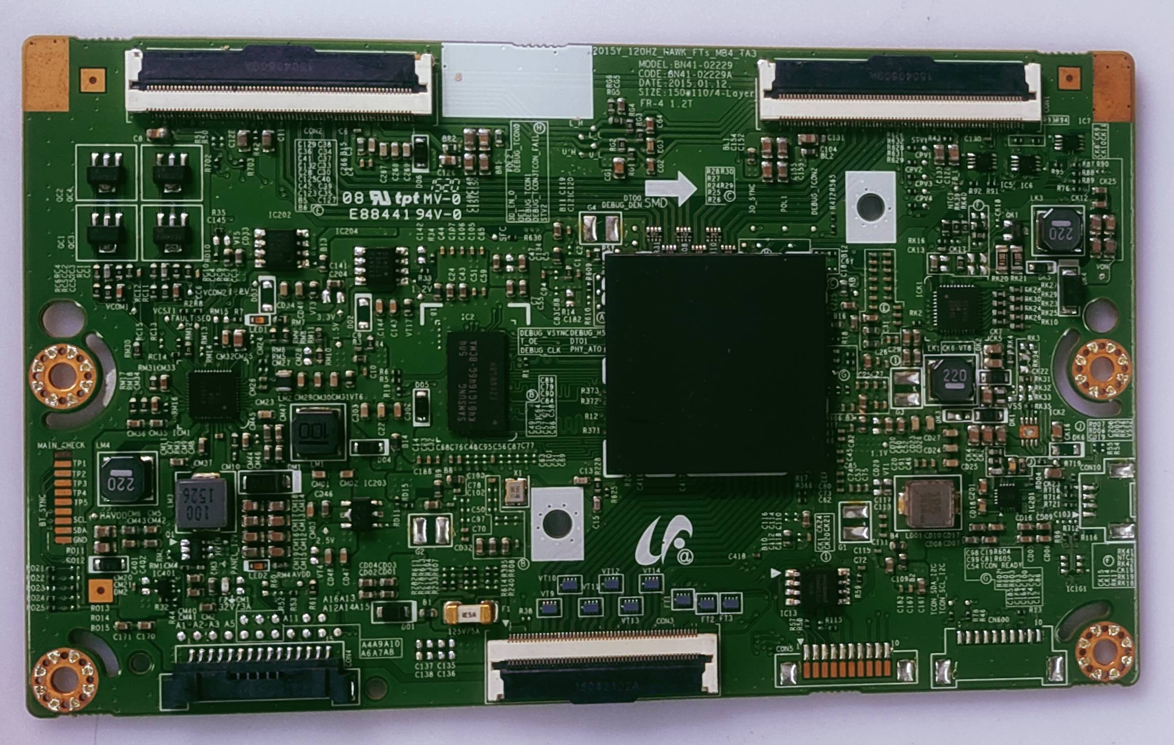SAMSUNG UA32BJ6300AK LED TV TCON PART NUMBER E88441 94V-0  image 6