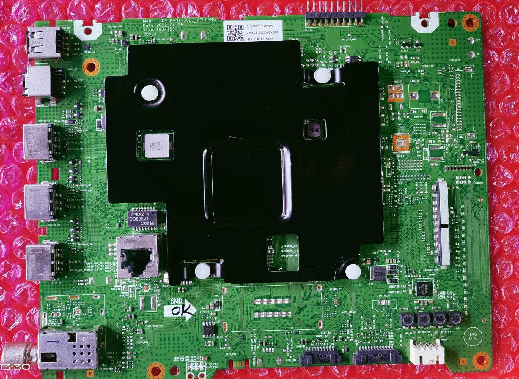SAMSUNG 4K UA43AU7600KXXL, UA50AU7600KXXL, UA55AU7600KXXL, ANDROID MAIN BOARD, ANDROID MOTHER BOARD, ANDROID COMBO BOARD, #WB13 image 3