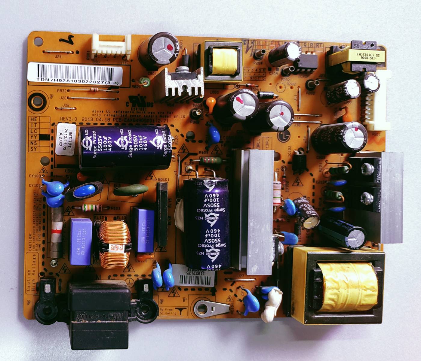 LG LED TV 32LB530A Power Supply Board, LG LED TV 32LB530A Smps Board, LG LED TV 32LB530A Power Supply PCB Board, #wb48 image 3