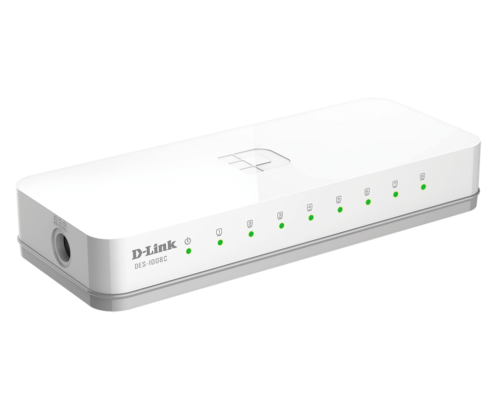 D-Link Network Switch (DES-1008C) 8 Port 10/100 Switch image 4