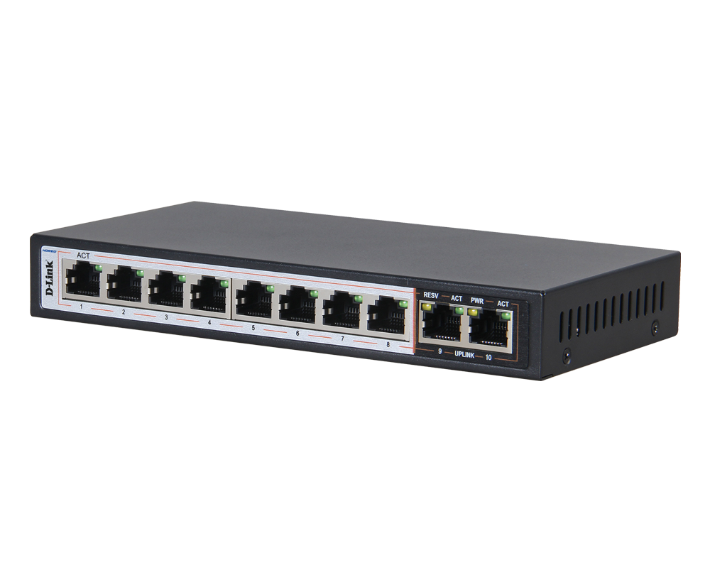 D-Link Network Switch (DES-F1010P-FE) 10 Port 10/100 with PoE image 3