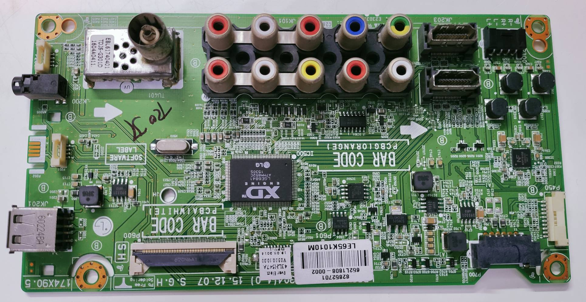 LG 43LH547A-TD LED Full HD TV Motherboard, Main Board, Main PCB image 5
