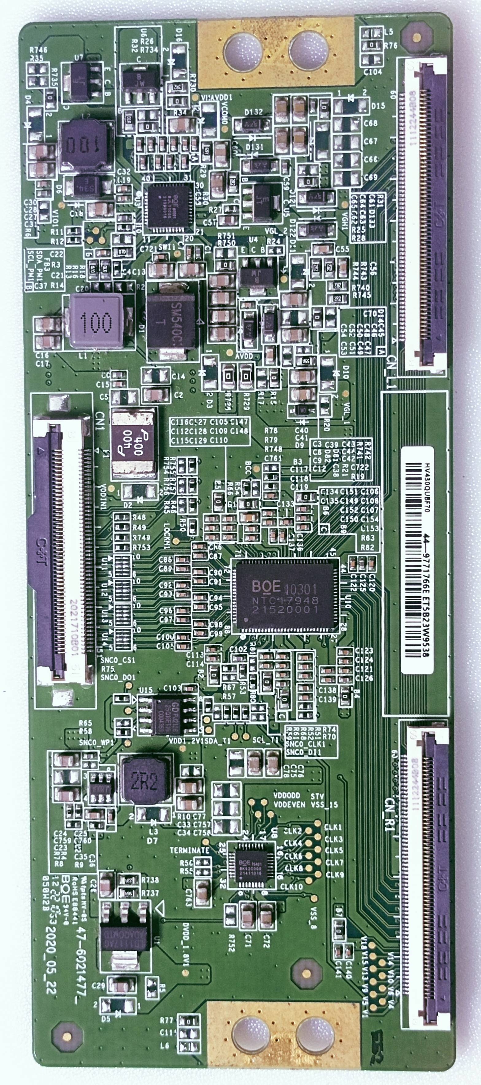 HYUNDAI 43UNDAI led Tv Tcon Part Number.Hv430qubf70 image 2