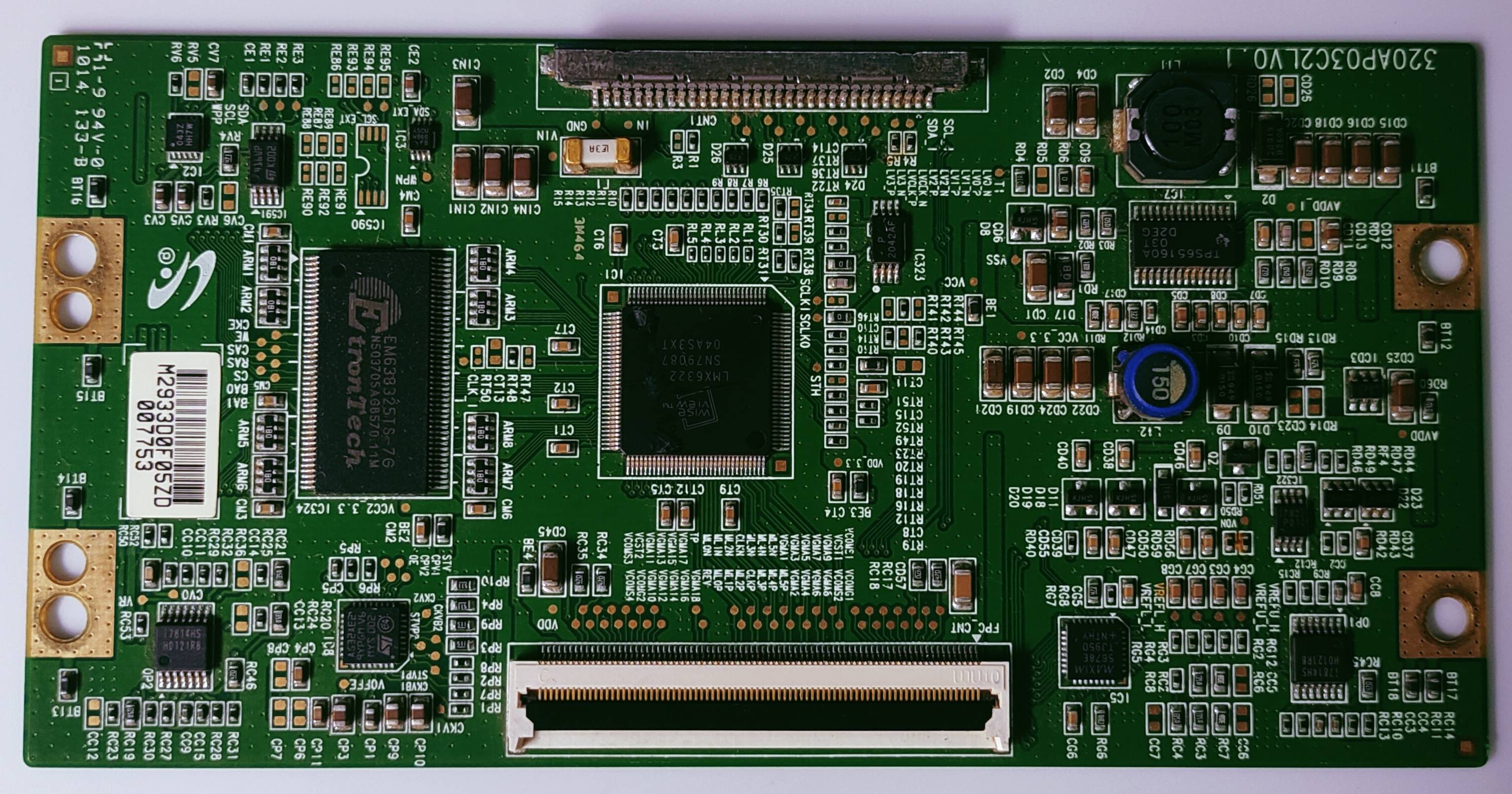 PHILIPS 32PFL5409 LED TV FHD TCON PART NUMBER.320APO3C2L VO.1 image 2