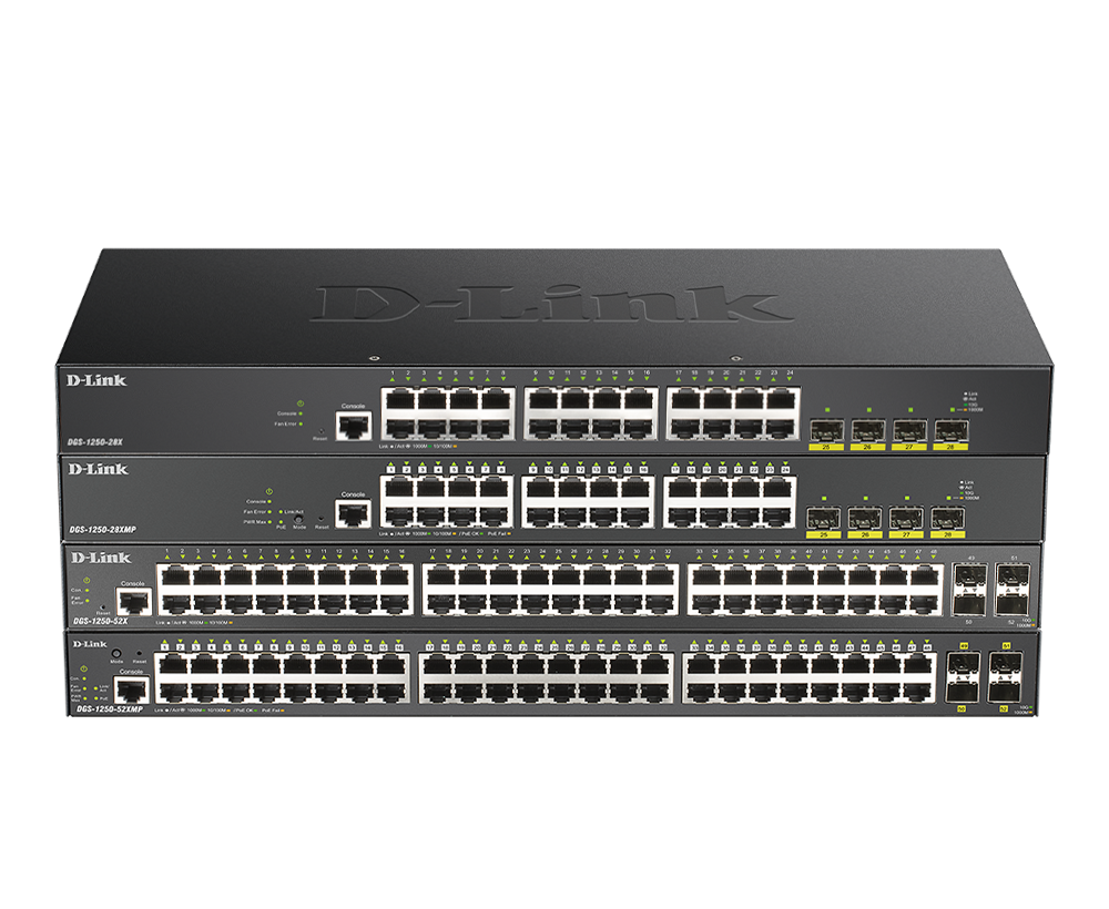 D-Link DGS-1250-28XMP 24-Port Managed 10G PoE Switch is a Layer 2+ Smart Managed Switch featuring 24 image 2