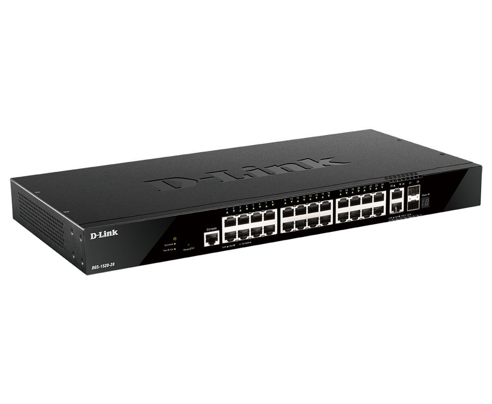 D-Link Network Switch (DGS-1520-28) 24 Port Smart Managed image 3