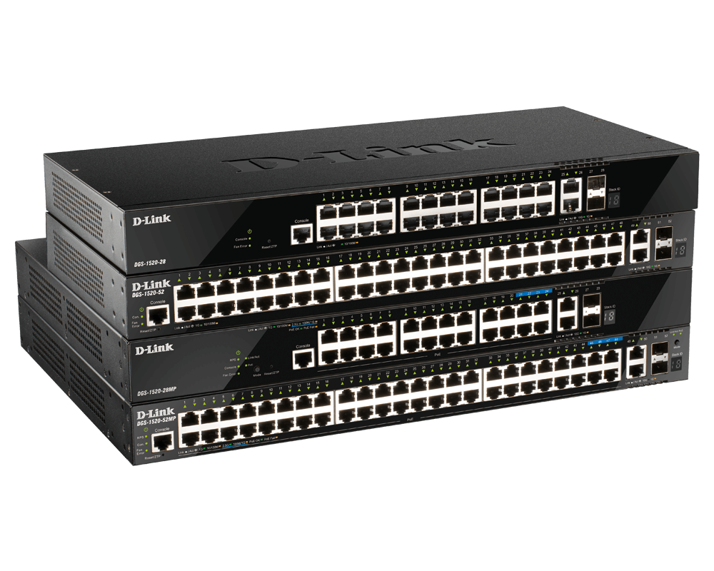 D-Link Network Switch (DGS-1520-28MP) 24 Port Smart Managed with PoE image 2
