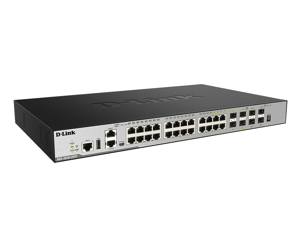D-Link Network Switch (DGS-3630-28TC/INSITW) Layer 3 Switch image 3