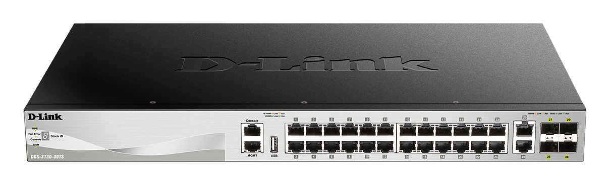D-Link Network Switch (DGS-3130-30PS) 24 Port Layer 3 with PoE image 2