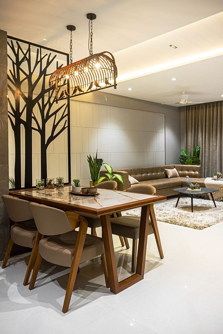 Modern Dining Room Interior Ideas for Apartments in Chennai image 5