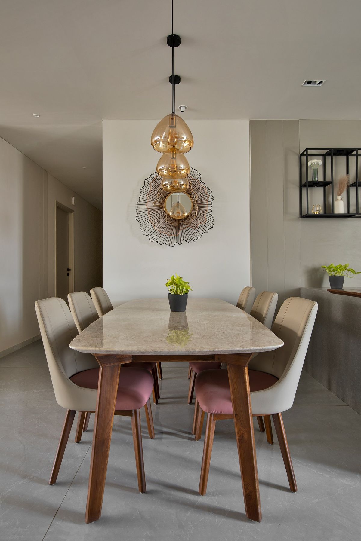 Modern Dining Room Interior Ideas for Apartments in Chennai image 4