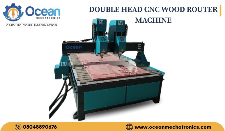DOUBLE HEAD CNC WOOD ROUTER MACHINE image 5