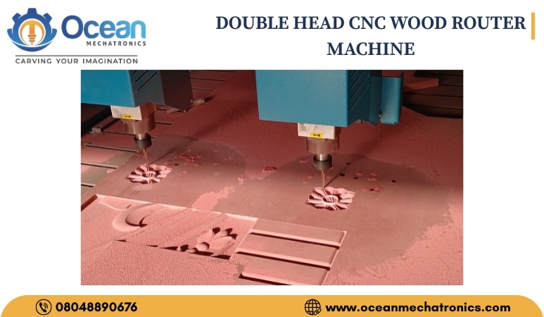 DOUBLE HEAD CNC WOOD ROUTER MACHINE image 6