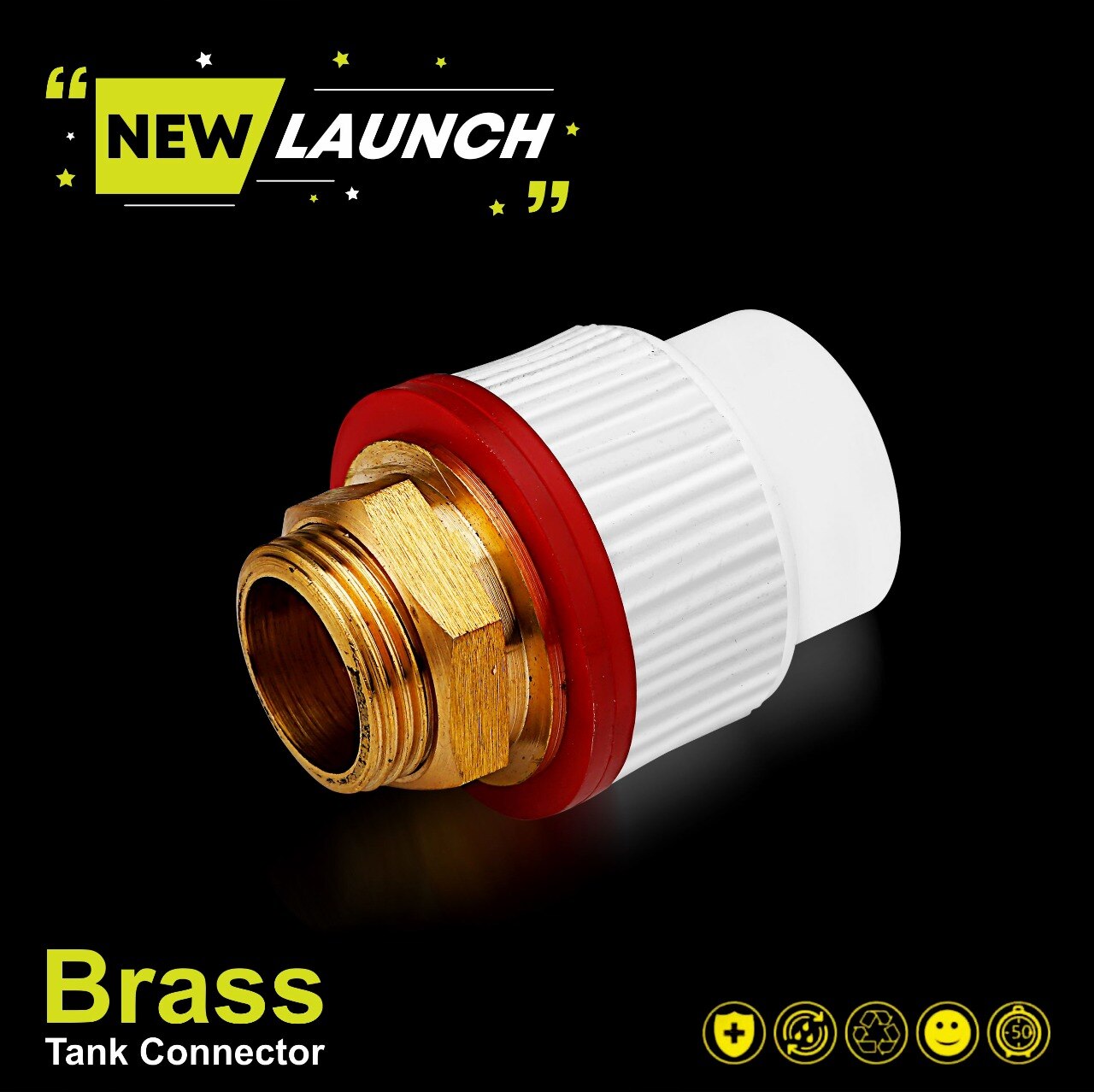 PPr Brass Tank Connector image 2