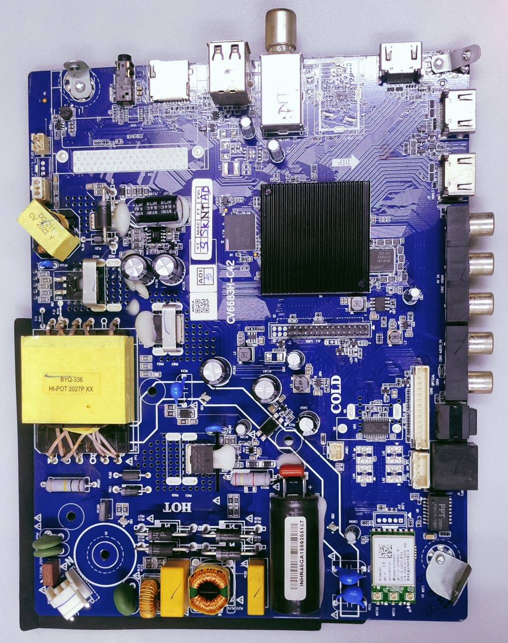 HAIER LE40K6600GA LED TV MOTHER BOARD PART NUMBER CV6683H-C42 image 3