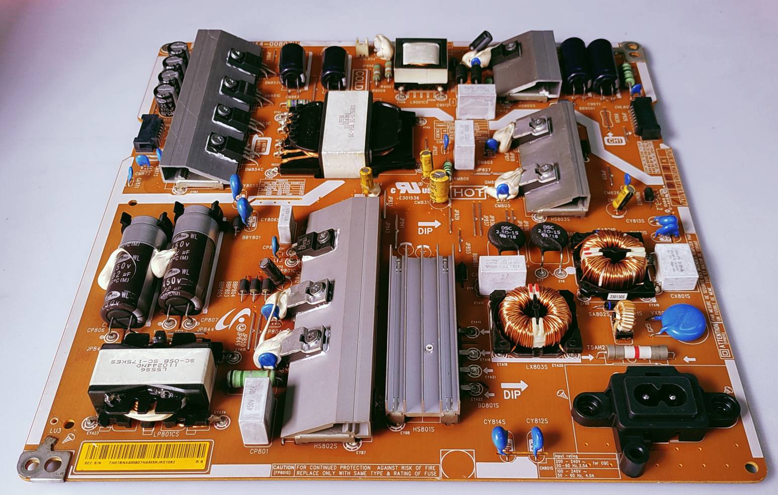SAMSUNG UA49MU6303KXXM 4K POWER SUPPLY BOARD image 5