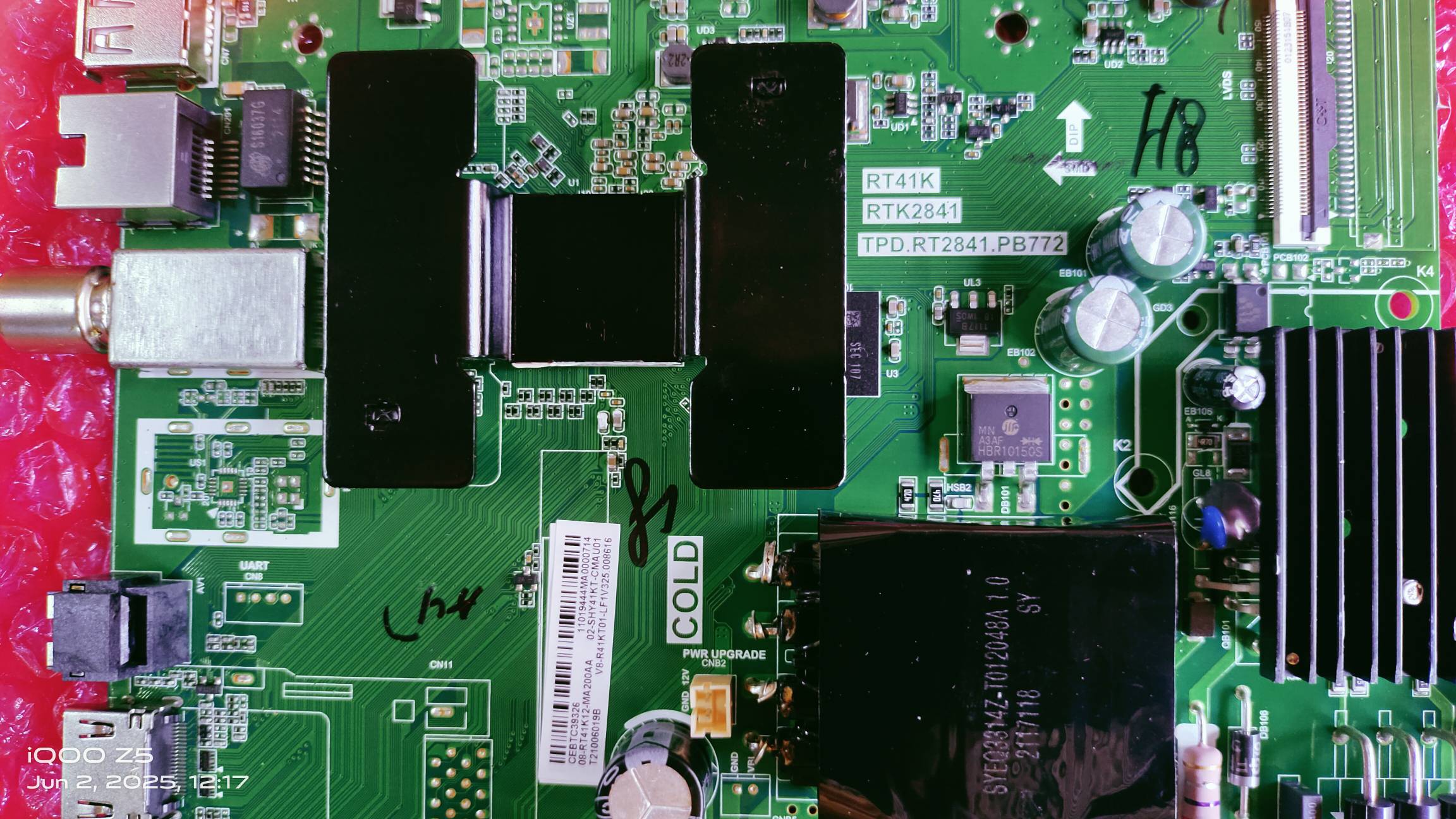 TCL/IFFALCON 40S6500FS , 43S6500FS , 49S6500FS FULL HD ANDROID MAIN BOARD, ANDROID MOTHER BOARD, ANDROID COMBO BOARD #WB11 image 4