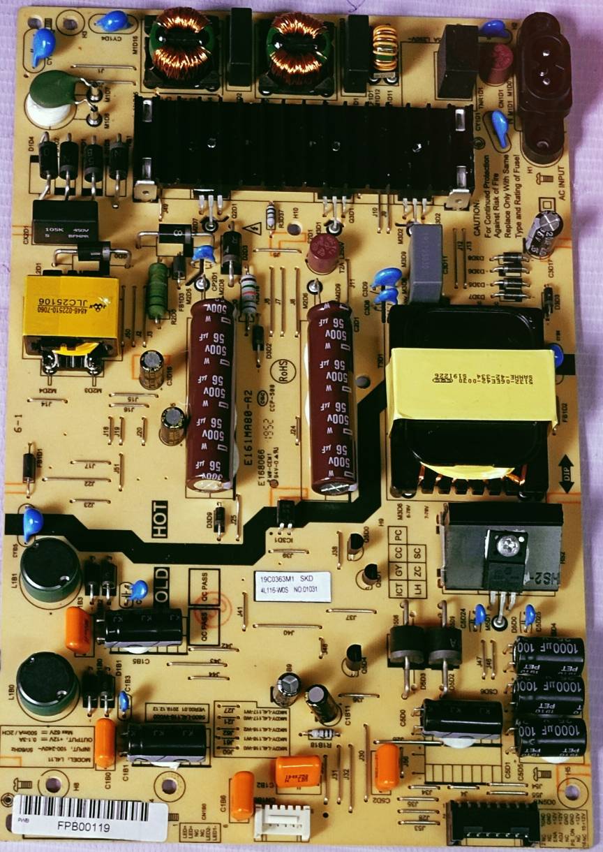 NOKIA 43CAUHDN LED POWER SUPPLY BOARD, #Wb29 image 4