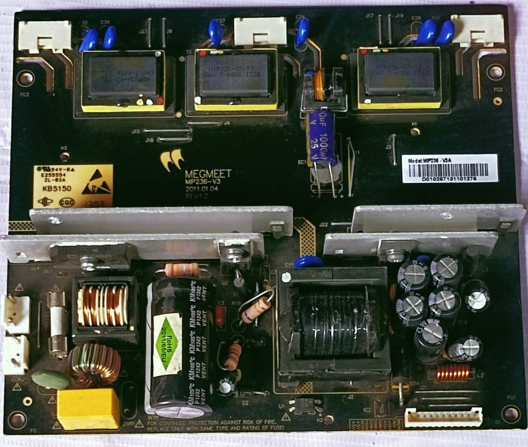 VIDEOCON 25" LED BOARD, POWER SUPPLY BOARD, SMPS BOARD , #wb31 image 4