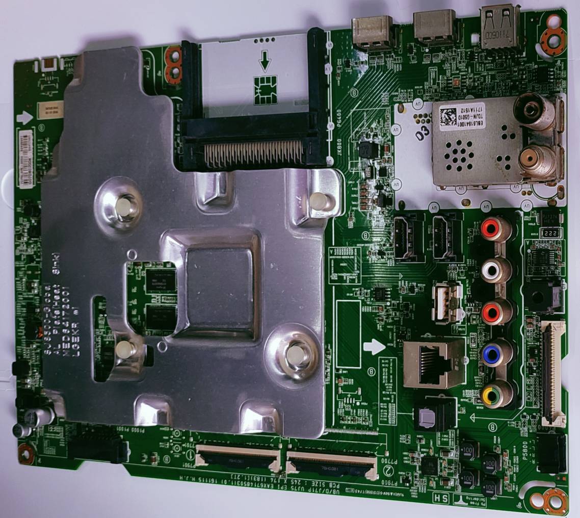 LG 4K LED TV 43UJ752V ANDROID MOTHER BOARD, ANDROID MAIN BOARD, ANDROID MAIN PCB BOARD, #Wb42 image 2