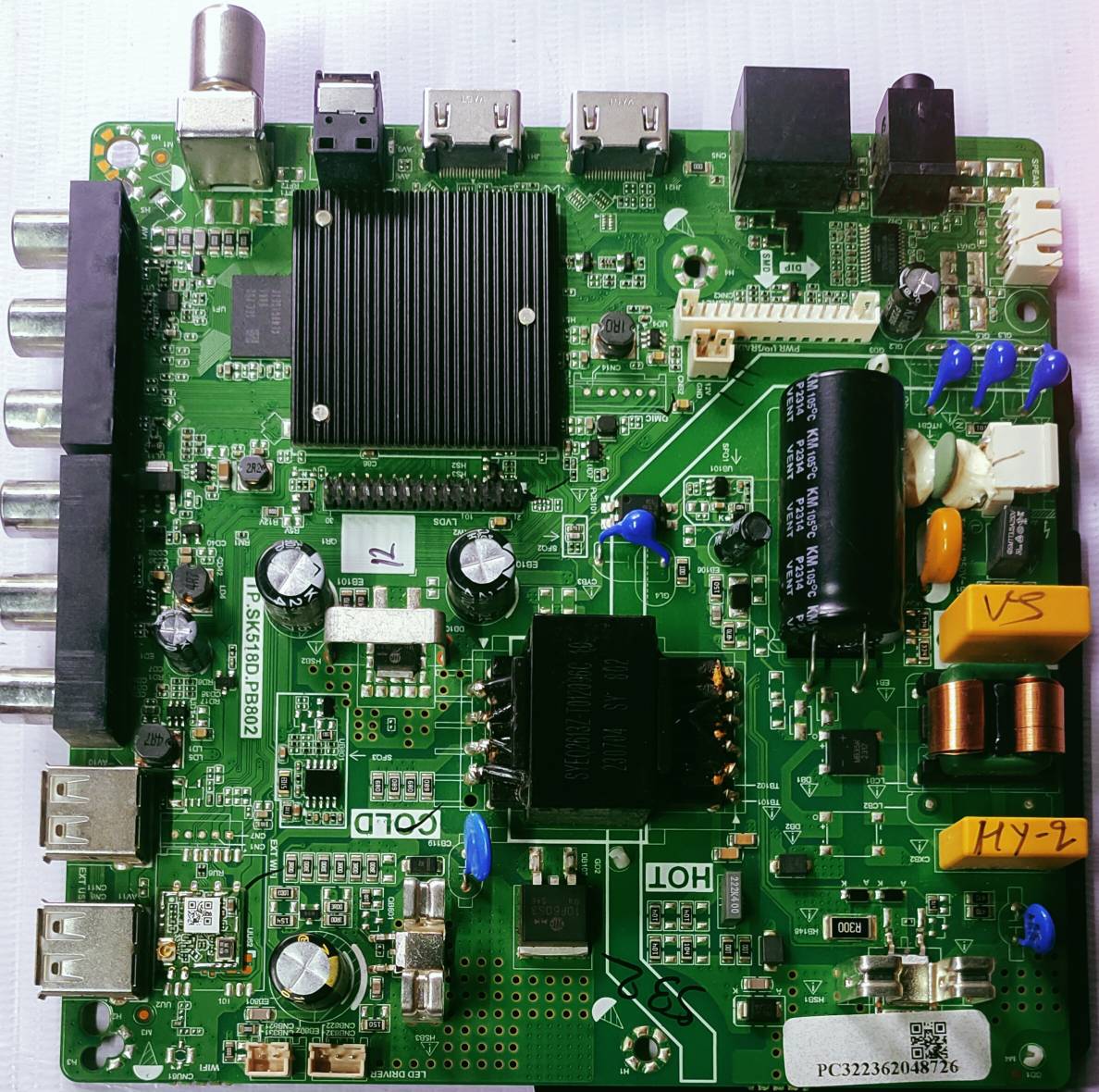 HYUNDAI LED TV" 32SBP18 Mother Board #wb 36 image 2
