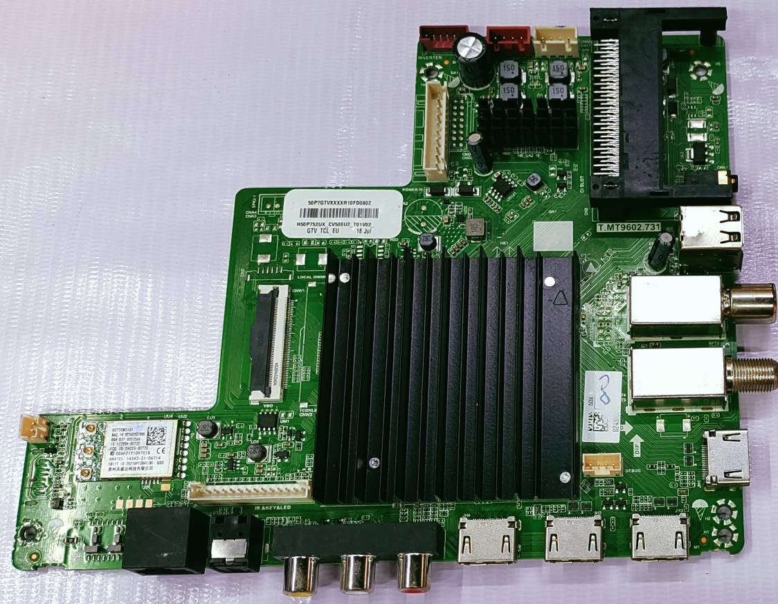 HAIER 55" T.MT9602.731 Android Mother Board, Led Mother Board, Main Board, #wb image 2