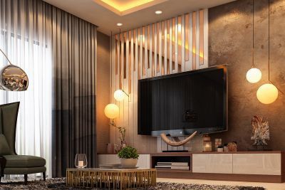 Modern TV Unit Panel Designs in Chennai image 2