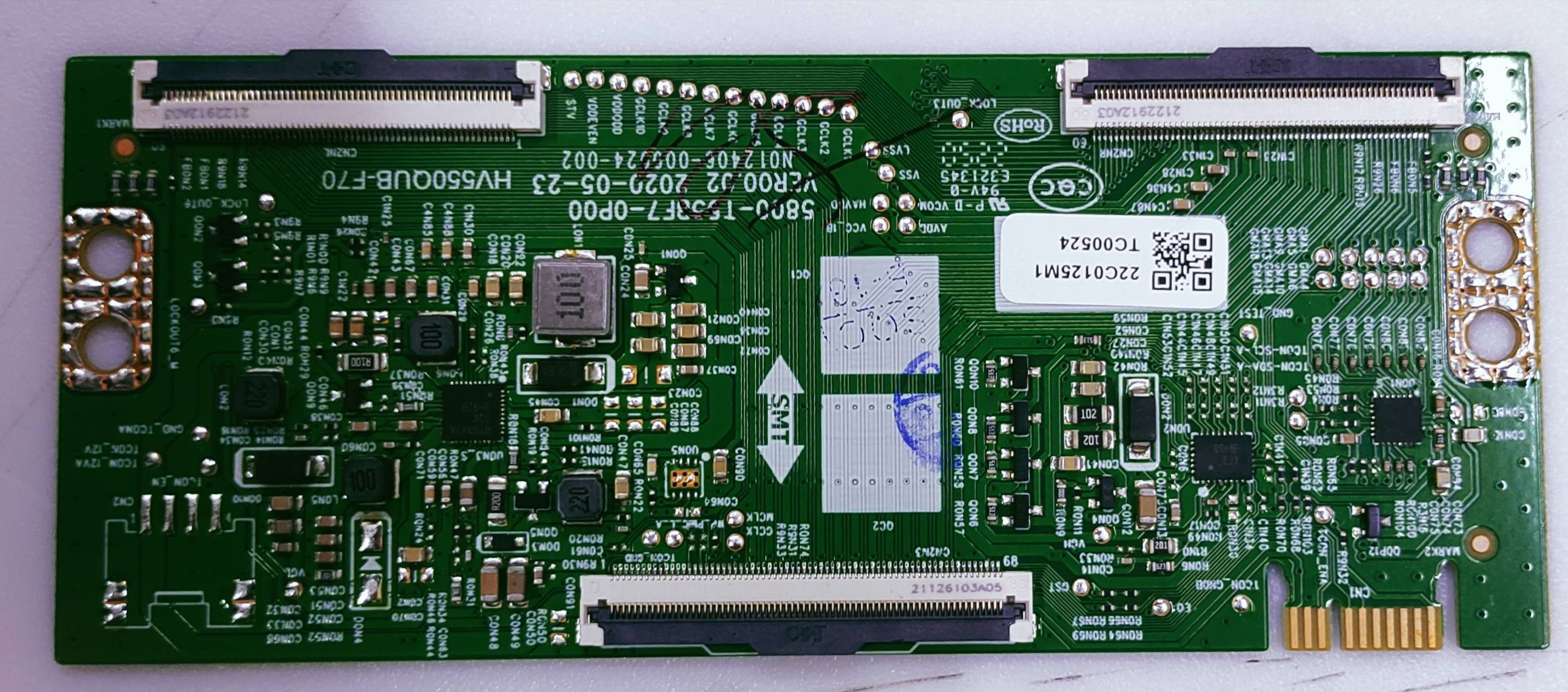 BOE 55" 4k LED TV TCON PART NUMBER HV550QUB-F70 image 2