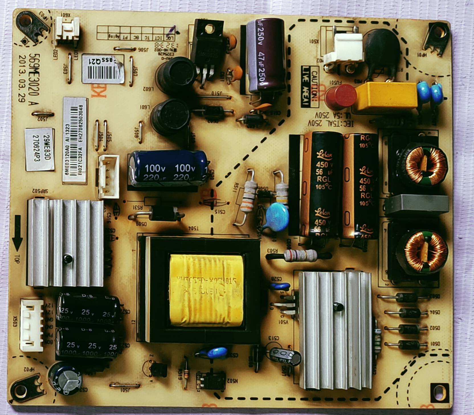 PANASONIC TH-L29BBDX POWER SUPPLY BOARD, SMPS BOARD #Wb29 image 3