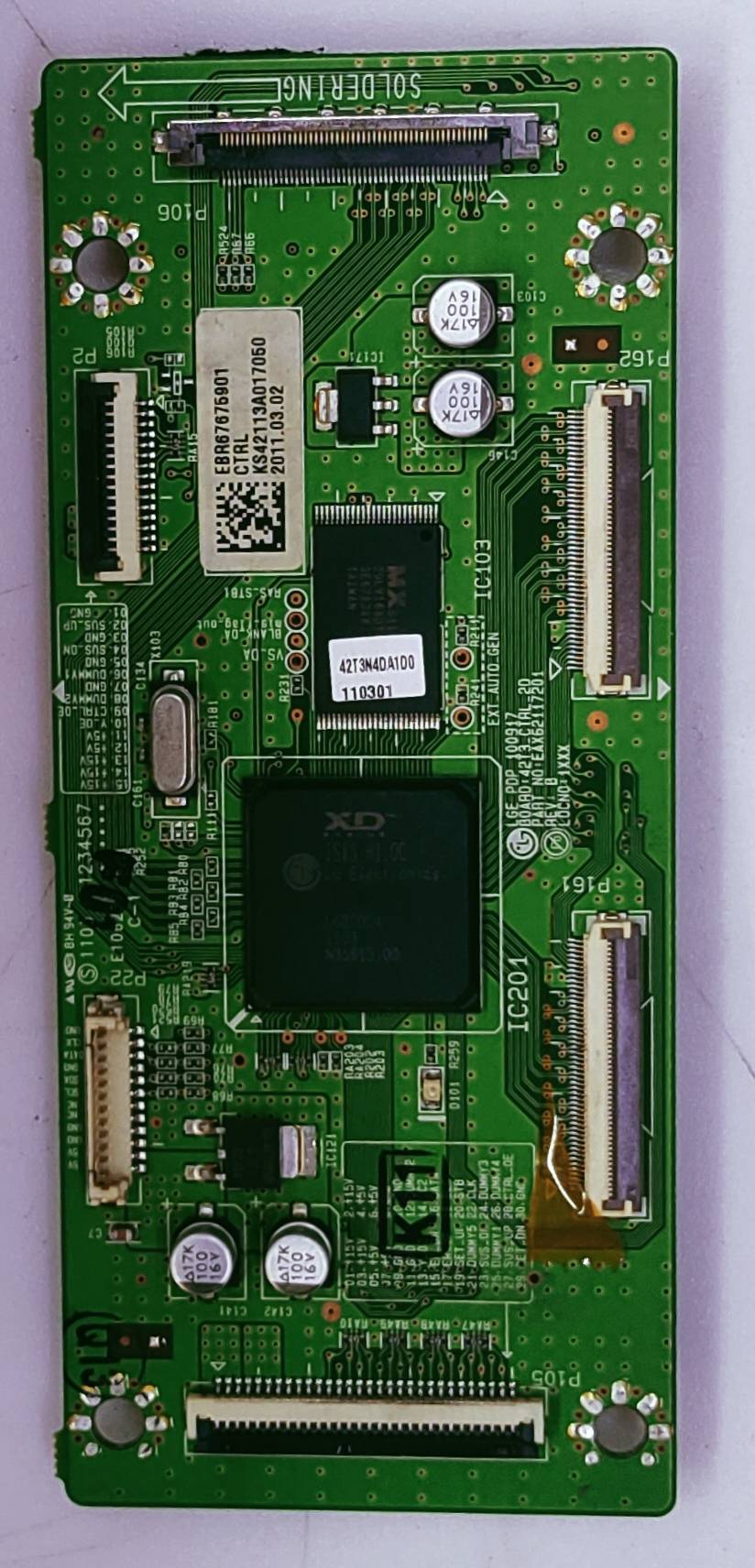 LG Plazma 42PT350R Logic Baord Part No. EBR 6767590A1 Ctrl  image 4