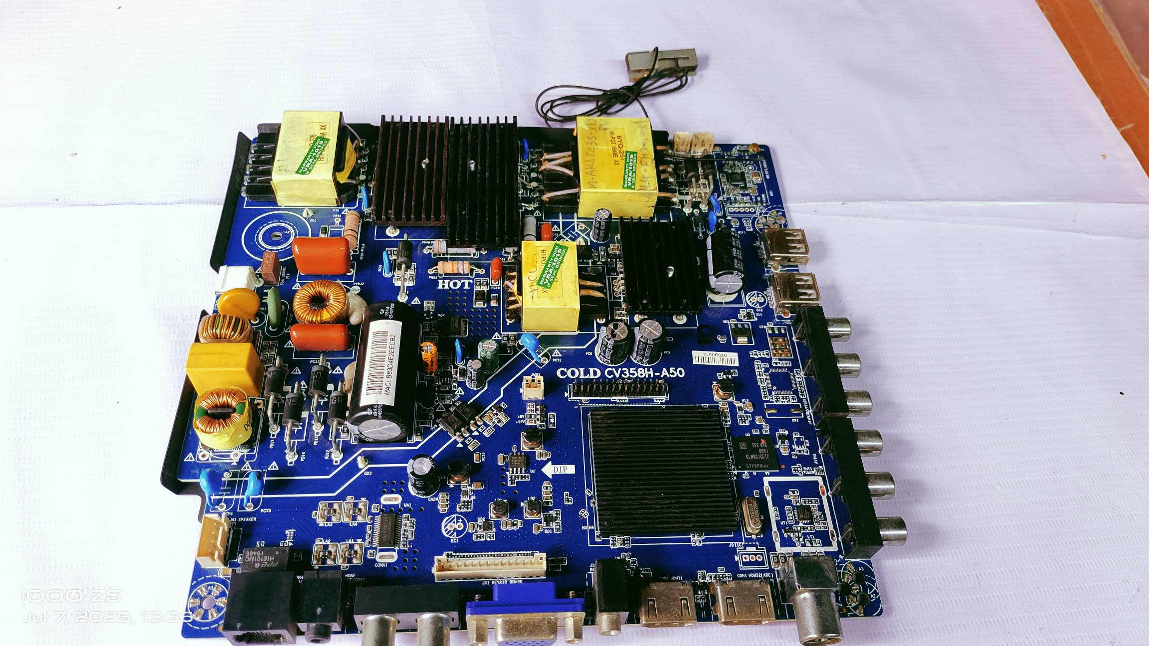 UNIVERSAL LED CV358H-A50 SMART MOTHER BOARD #WB 36 image 4