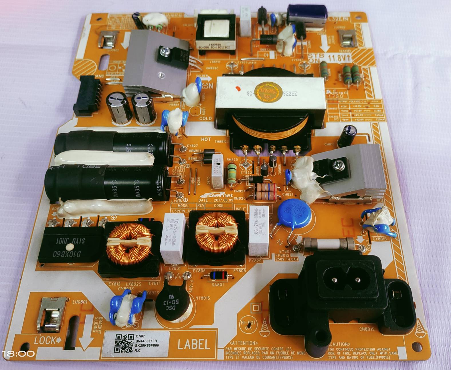 Samsung UA32K5300  POWER SUPPLY Board  image 4