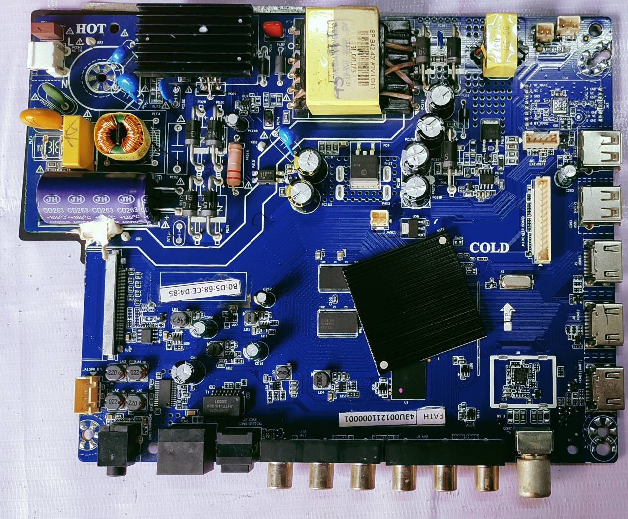 KODAK 4K 43UHDX7XPRO Android Mother Board, Led Board, Main Board, #wb40 image 4