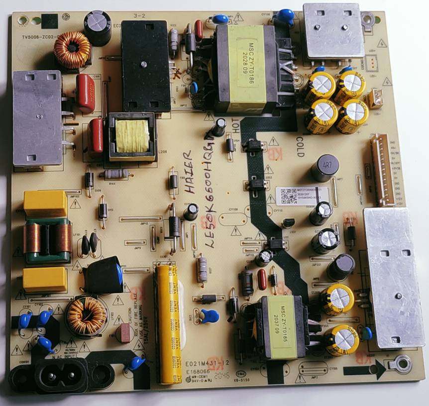 Haier Android LED TV LE50K6600HQGA Power Supply Board image 2