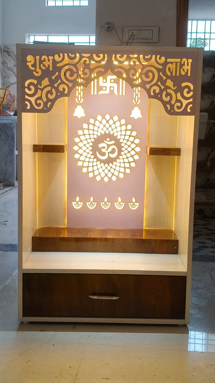 Modern Pooja Room Designs Chennai image 3