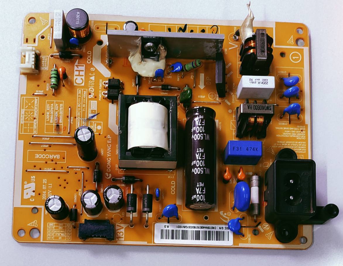 SAMSUNG LED TV UA32FH4003R Power Supply Board, SAMSUNG LED TV UA32FH4003R Smps Board, SAMSUNG LED TV UA32FH4003R Power Supply PCB Board, #wb49 image 4