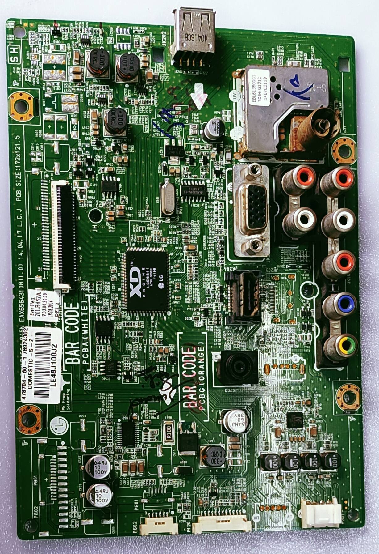 LG Android Led Tv 20LB452A Mother Board, LG Android Led Tv 20LB452A Main Board, LG Android Led Tv 20LB452A Main PCB Board, image 2