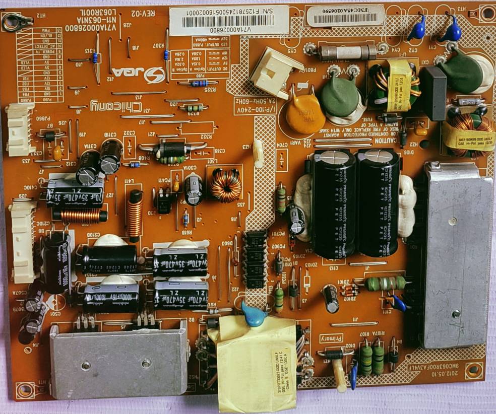 TOSHIBA 32PS200T, POWER SUPPLY BOARD, SMPS BOARD #wb29 image 4
