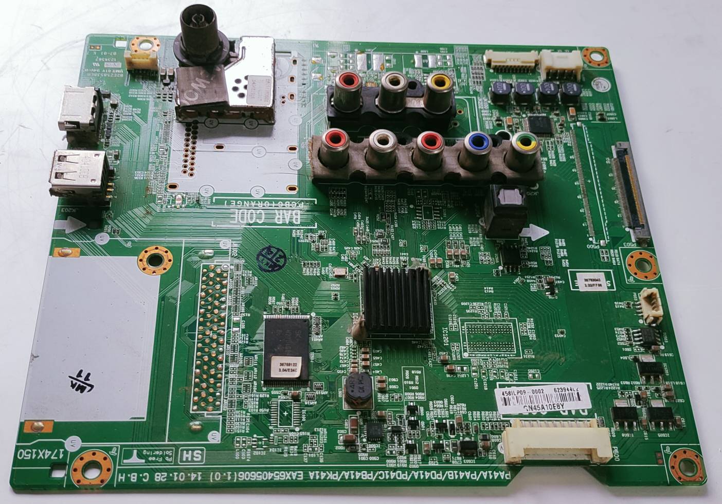 LG 50PB560B-TA Plasma TV Motherboard, Main Board, Main PCB image 2