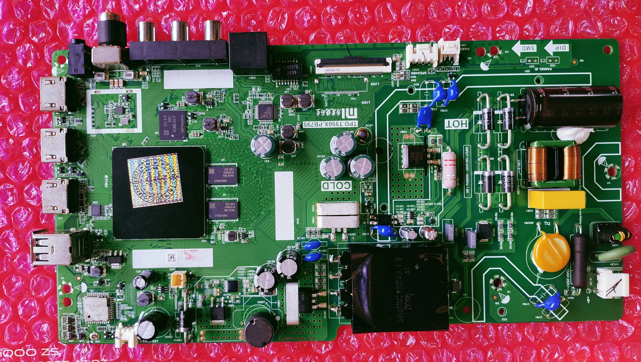 MI REDMI XIAOMI L40M5-AIN FULL HD BOARD ANDROID MAIN BOARD, ANDROID MOTHER BOARD, ANDROID COMBO BOARD, #WB12 image 4