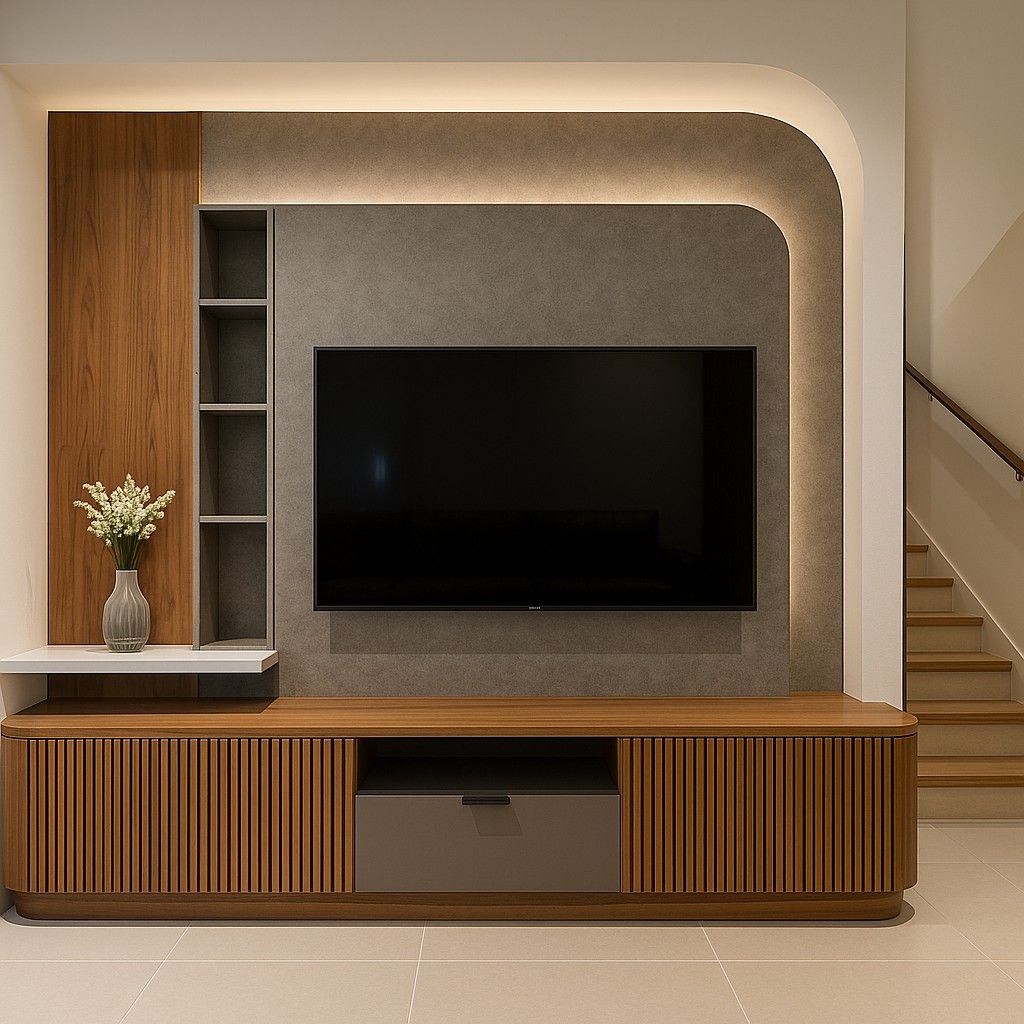 Minimalist TV Wall Panel Designs in Chennai image 3