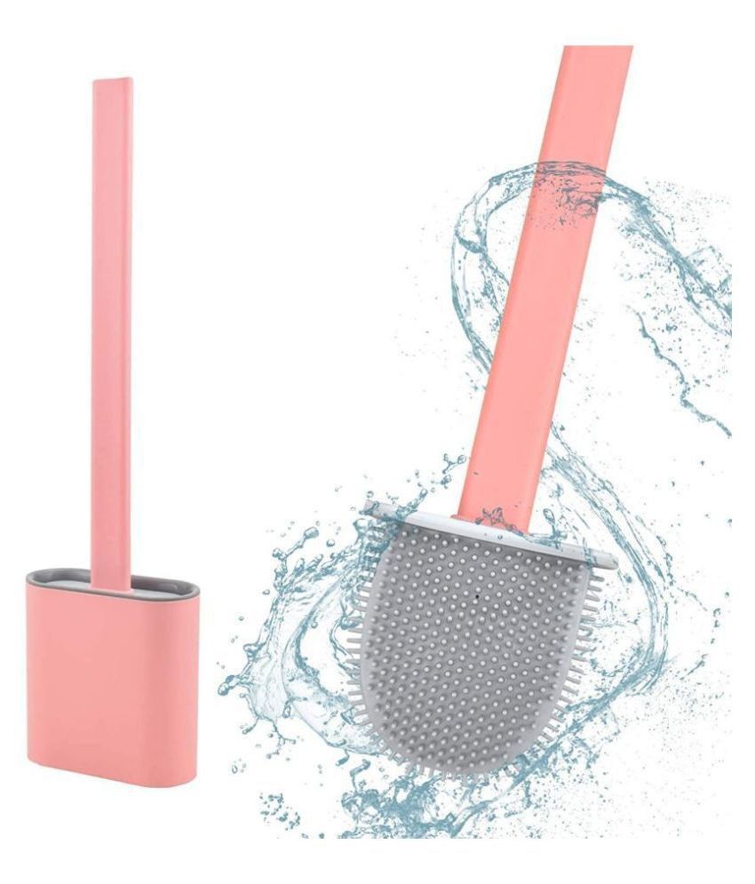 Silicone Toilet Brush with Holder Stand – Hygienic Deep Cleaning image 5