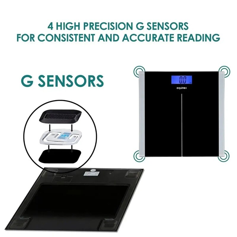 Equinox EQ-EB-9400 Personal Weighing Scale-Digital (Black) image 4