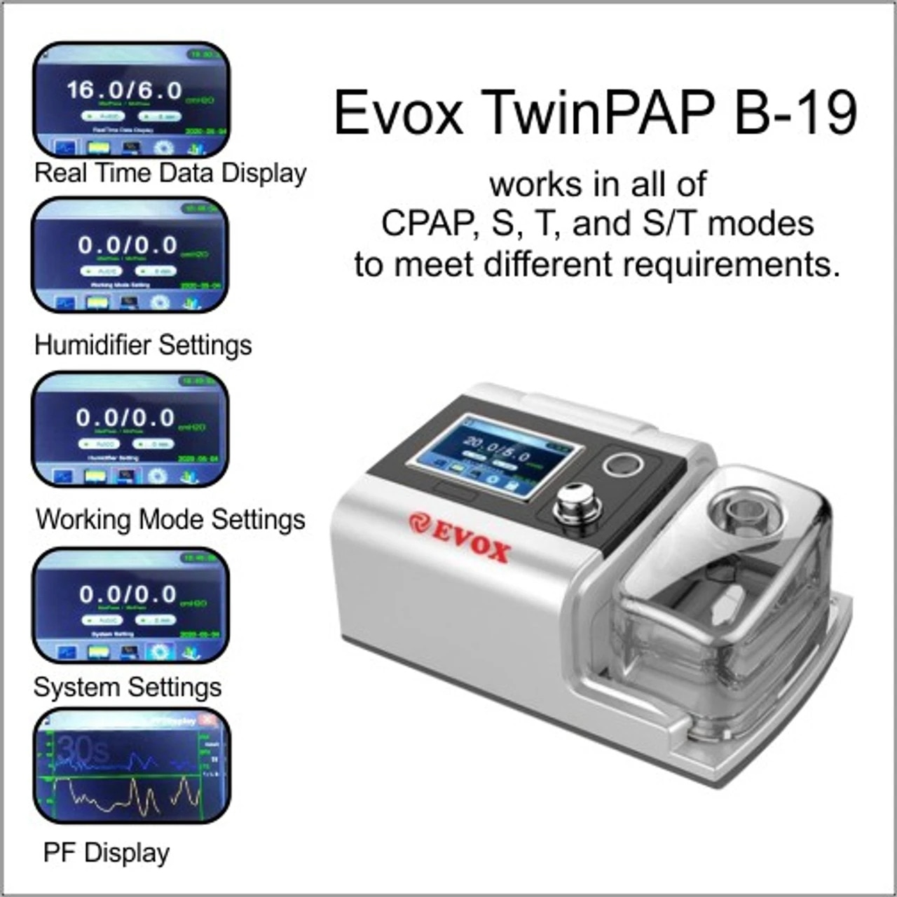 EVOX BiPAP Machine image 3