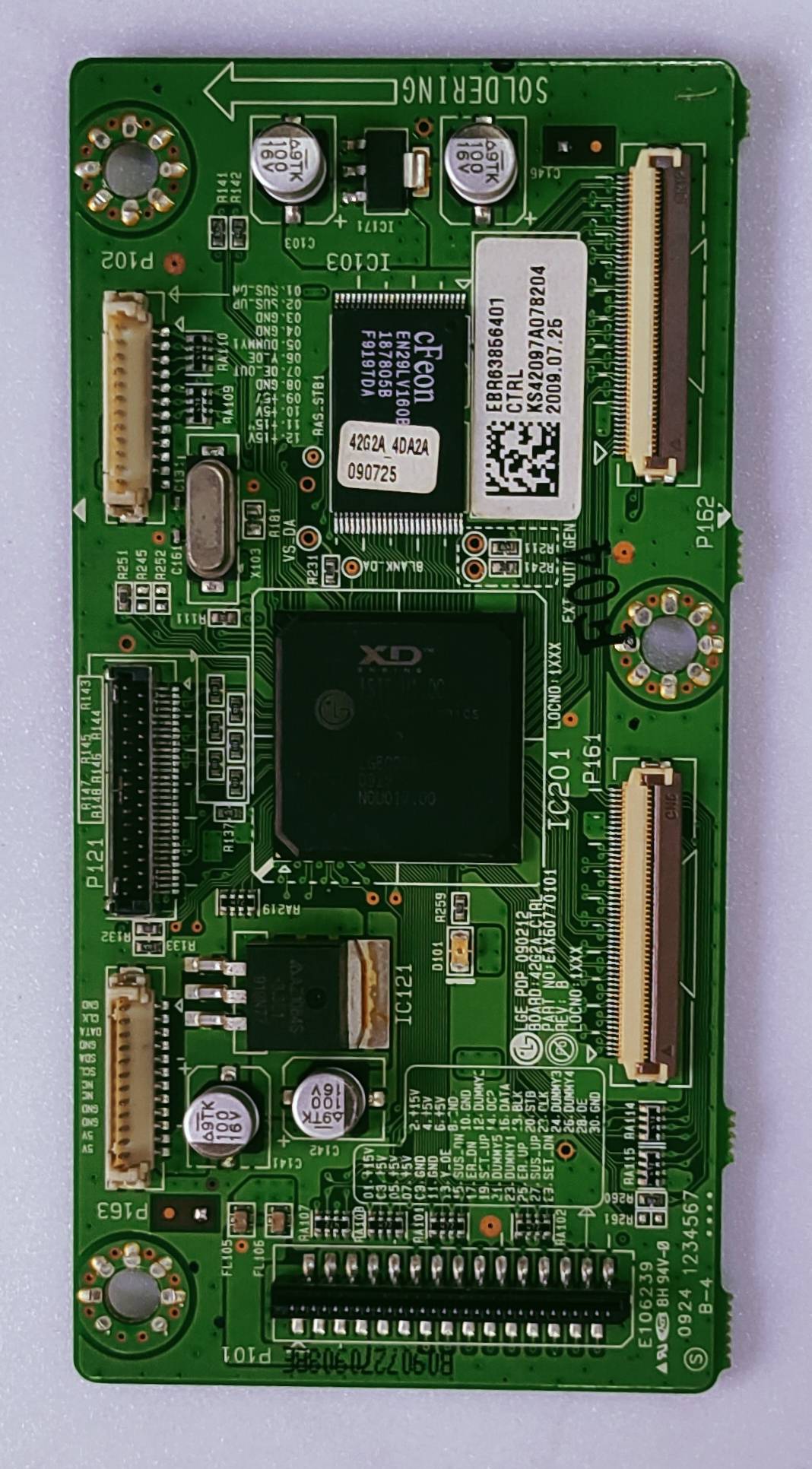 LG Plazma 42PQ60R Logic Baord Part No. EBR63856401 CTRL image 5